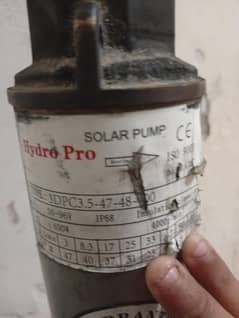 solor DC motor pump 3phase AC. dc dono options hain