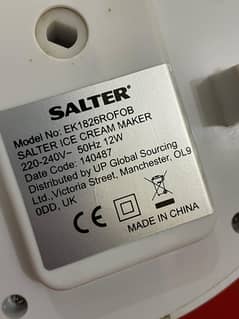 Salter Electric Ice Cream Maker