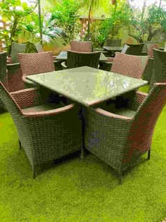 Rattan Furniture (4 chairs and 1 table)
