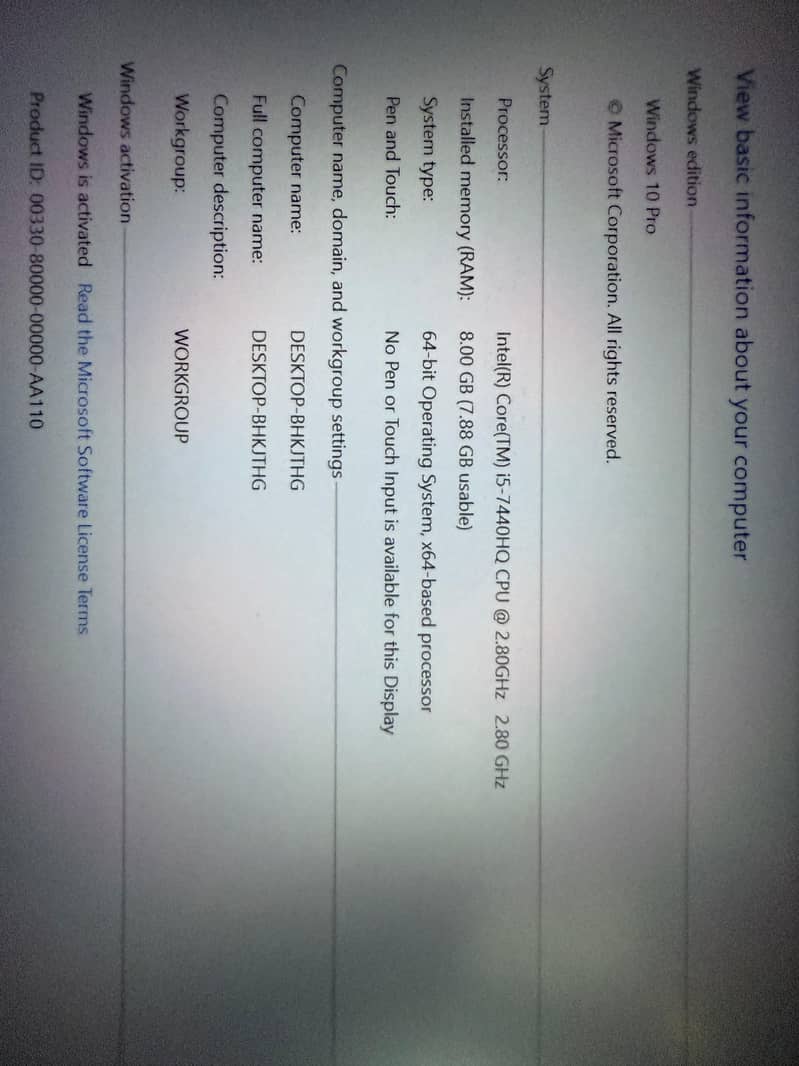Dell Latitude 5480 8/256 with Inbuilt Graphics 1