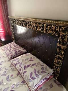 bed with side tables
