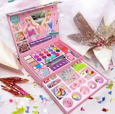 Princess Makeup Beauty Box for Girls – Full Cosmetic Set with Nail Art