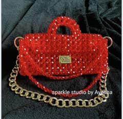 Hand Bag | Ladies Purse | Beaded Bag | Crossbody Bag