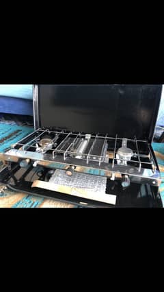 Dual burner and grill