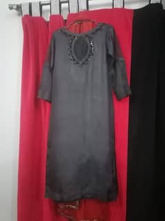 silk 3 pieces dress