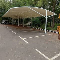 Commercial parking dome shade - Outdoor car shade - Tensile car shade