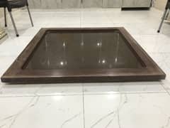 Wooden and Glass Caroom Board