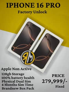 iphone 16 Pro Physical Dual Sim Box Packed