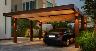 Pvc shades / Parking structure / Tensile shed / Car & Cafe Roofs sheds