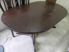 dining table for draigroom with 6 chairs,best condition