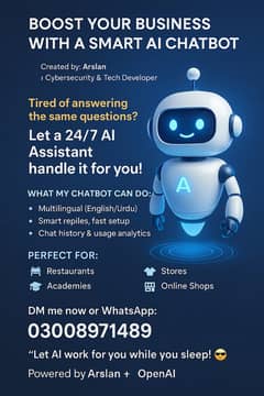 Smart AI Bot for Customer Service – 24/7 Chat Assistant