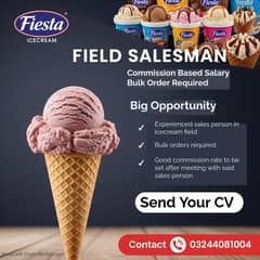 Sales person to sell icecream