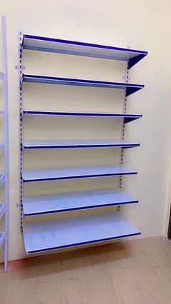 Metal shelves