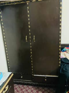 2 Door wooden almari  for Sale