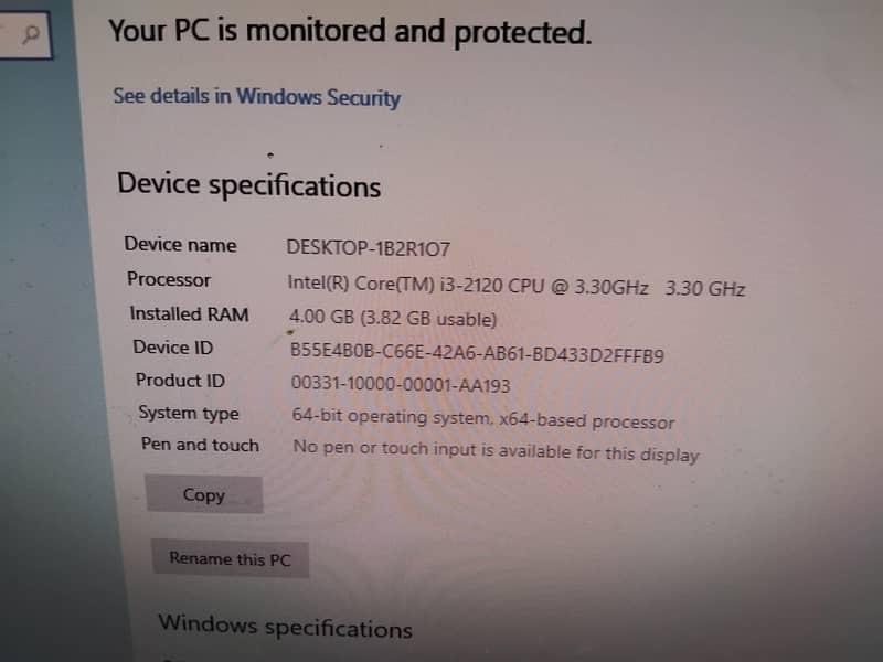 desktop computer Core i3 -2nd generation with 22 inch Led monitor set 2