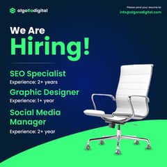 Graphic Designer & SEO Expert Required