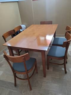 American Dining Table with 6 chairs
