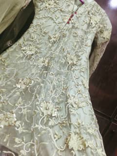 handwork green frock