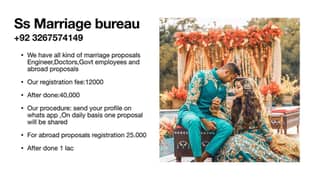 Marriage bureau service