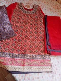 fully embroidered dress