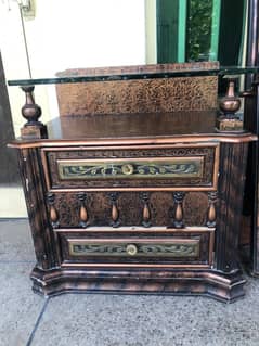 bedset with dressing table or dining table with 8 chairs