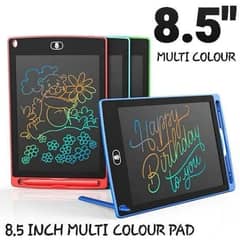 •8.5 inch multicolor kids writing tablet cell oprate.