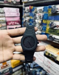 Stylish Black Arabic Dial Wrist Watch – Premium Matte Finish