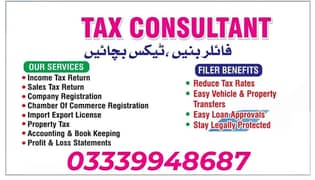 Fbr Tax Filer Income Tax Return Active Filer NTN Sales Tax Advocate