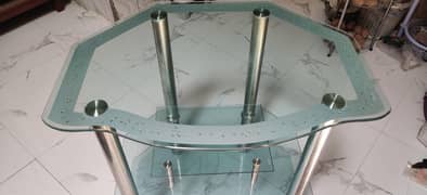 Glass Tv trolley