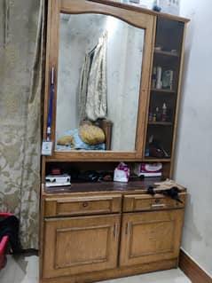 Devider, dressing table,iron almari