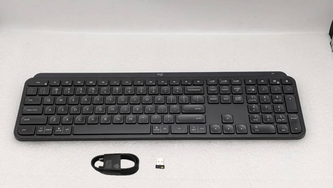 Logitech MX Keys Wireless Keyboard - Multi Device - Backlit - Black 0