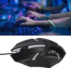 7-Color RGB LED USB Wired Gaming Mouse –600 DPI / 1200 DPI / 1600 DPI