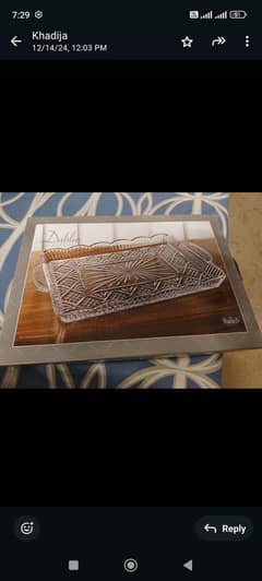 crystal tray