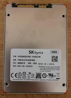 SK Hynix 250GB SSD core i7 core i5