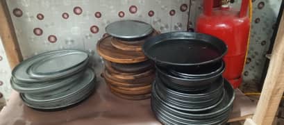 pizza pans lid and wod base