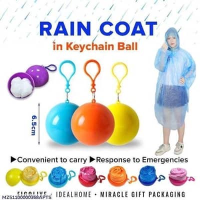 5 pics plastic raincoat