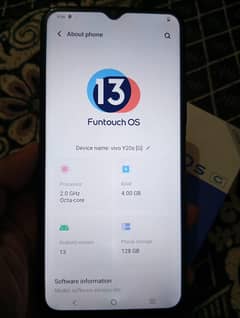 Vivo Y20S 4gb+128gb with box