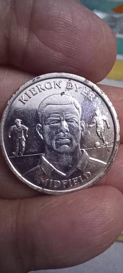 UK SET OF (15) COIN, SOCCER/FOOTBALL LEGENDS RARE OLD & UNIQUE COINS