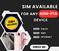 Esim for non pta iphone life time work