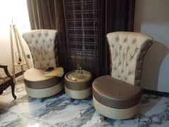 Antique sofa and coffee set chairs pair and table for sale .