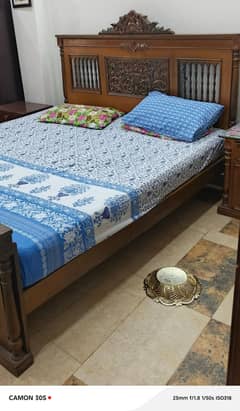 Bed with Dressing and side tables