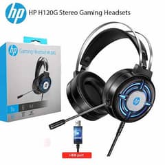 Original HP 120 Gaming Headset RGB Colorful Lights Gaming Headphone