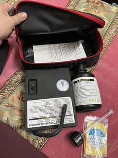 Tyre Air Compressor, sealant & Repair Kit japanese
