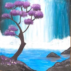Waterfall painting
