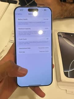 iphone 16 pro max 256 gb non pta with box cabel apple