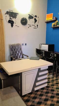 Office table and chairs