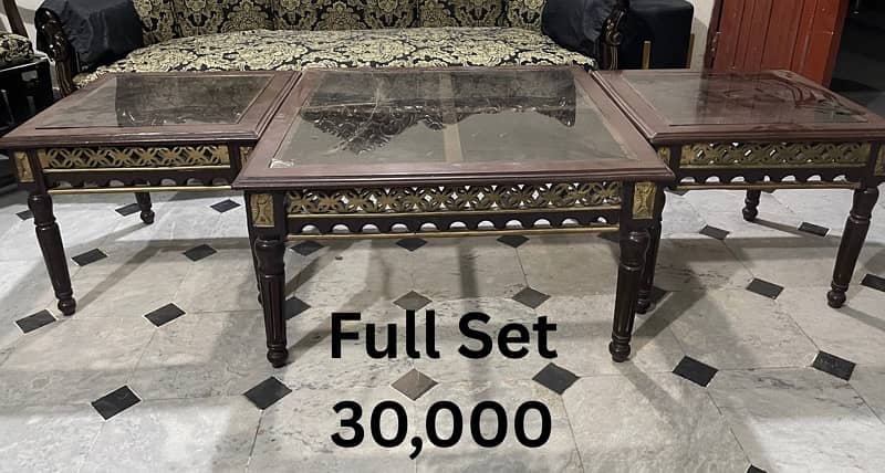 Dressing Table With Mirror And Full Set Of Tables And Two Side Tables 0