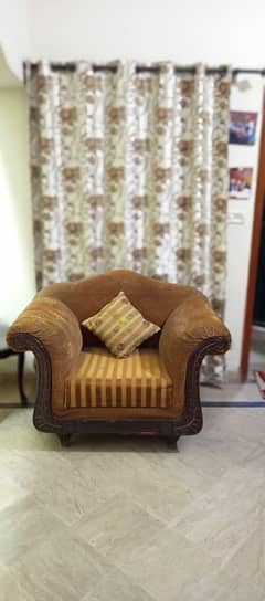 used wooden sofa  condition 10/8