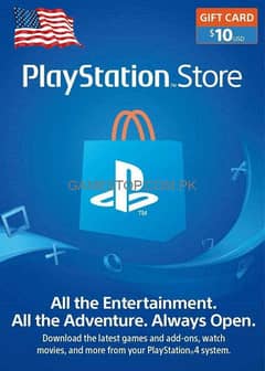 10 dollar gift card PlayStation