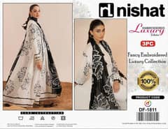 3pcs Women's Unstitched Khaddar Embroidery Suit
